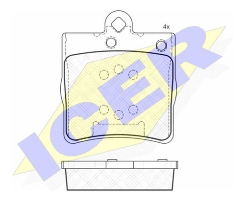Foto de Pastilla De Freno Trasera-chrysler Mercedes-benz - 181311