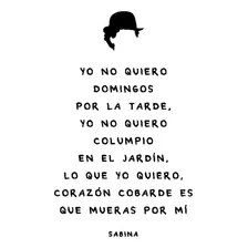 Vinilo Decorativo Frases Joaquín Sabina