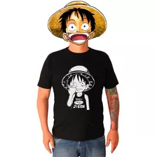  Camiseta Monkey D. Luffy One Piece Anime 100% Algodão