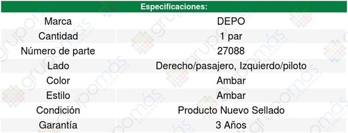 Par De Cuartos Depo Toyota Tacoma 1995 1996 1997 1998 1999 Foto 3