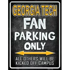 Georgia Tech Metal Novedad Parking Sign P-278