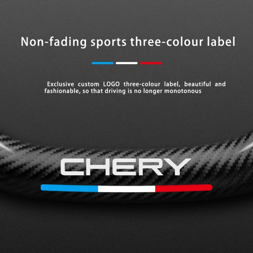 Chery D-forma De Fibra De Carbono Cubierta Del Volante Foto 4