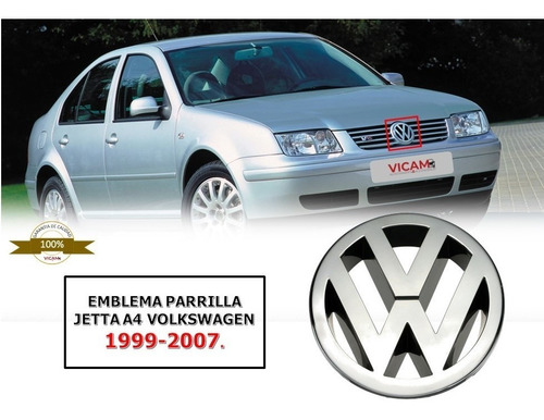 Emblema Parrilla Jetta A4 Volkswagen 1999-2007. Foto 2