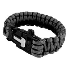 Pulseira De Sobrevivência Preta Guepardo Af0301 Paracord 3m