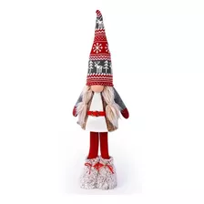 Peluche Navideño Viejo Pascuero Patas Largas Felpa Navidad