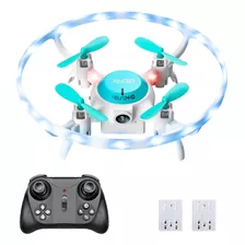 Drone Mini V5 Para Niños, Control Remoto, Led Azules Y Verde