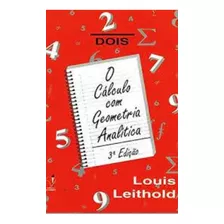 O Cálculo Com Geometria Analítica Volume 2 De Louis Leithold Pela Harbra (1994)