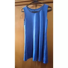 Vestido Azul Talle M De Fiesta 