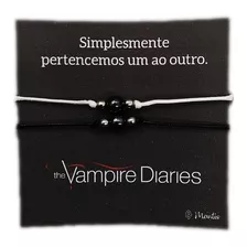 Kit 2 Pulseira Casal Namorado Magnética The Vampire Diaries 