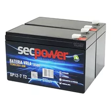 2 Bateria 12v 7,2ah Nobreak Powertek Multilaser 1440va 110v