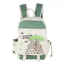 Anime Totoro Cute Canvas Backpack Rucksack_exkarg