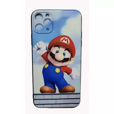 Funda Tpu Para iPhone 11 Pro Max Con + Vidrio Mario Bros