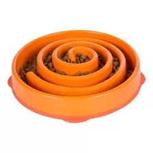 Comedouro Lento Fun Feeder Outward Hound Laranja Grande