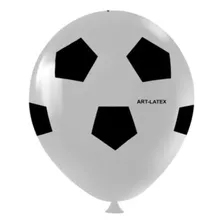 Balão Bexiga Temático 11 Futebol 25unid. Art Latex Futebol