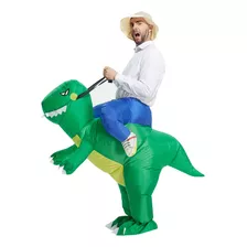 Disfraz Inflable Toloco De Dinosaurio T-rex Para Adulto, Hal