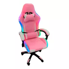 Silla Gamer Con Luces Led Giratoria En Colores