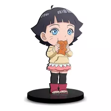 Totem Médio Boneco Himawari Uzumaki 14cm + Base