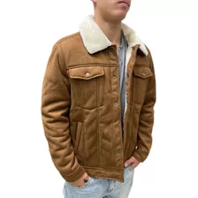 Campera Gamulan Simil Gamuza Piel Hombre The Big Shop