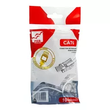 Conector Rj45 De Passagem Ez Crimp Cat6 Pacote Com 10 Peças