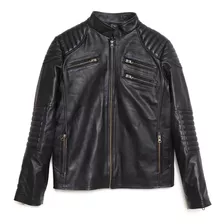 Campera De Hombre - 100% Cuero De Vaca - Jagger - Rg Cueros