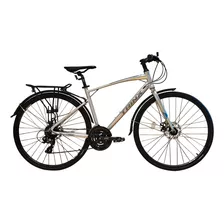 Bicicleta Trinx Free 2.4 Hibrida Rod 28 Color Gris Tamaño Del Cuadro M