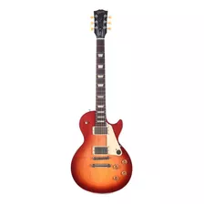 Guitarra Eléctrica Gibson Modern Collection Les Paul Tribute De Caoba Satin Cherry Sunburst Laca Nitrocelulosa Satinada Con Diapasón De Palo De Rosa