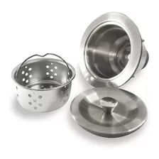 Válvula Cozinha 4 1/2 Inox Cesto Com Tampa Antiodor