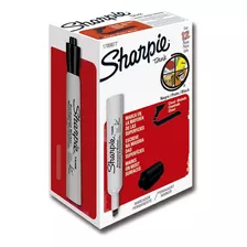 Marcador Sharpie Punta Gruesa Negro Caja De 12und