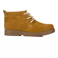 Botas Botitas Mujer Gamuza Clasica Cordones Mara Citadina