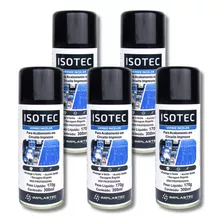 Kit 5 Spray Verniz Protetivo Isolante Incolor Isotec 300ml