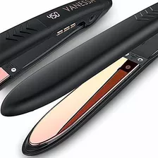 Plancha Para Cabello Vanessa Lm-115 En Titanio Color Negro