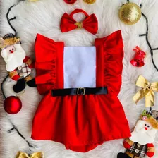 Romper Jardineira Infantil Body Bebe Menina Natal Lindo!!!!!