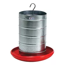 Comedouro Tubolar Para Aves 20kg Automático Galvanizado