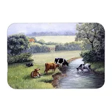 Carolines Treasures Bdba0350lcb Vacas Bebiendo En The Creek