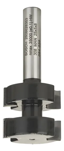 Fresa Tupi Router De Muelle Dos Filos Metal Duro Bosch 8mm
