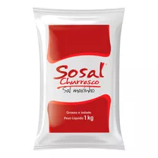 Sal Marinho Iodado Natural Grosso Para Churrasco 1kg