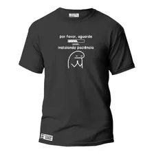 Camiseta Feminina Flork Instalando Paciência Camisa Meme