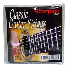 Set De Cuerdas Para Guitarra Clasica Mod.spc-40 Scorpion