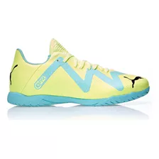 Chuteira Masculina Futsal Future Play It Bdp Puma Cor Fast Yellow-puma Black-electric Peppermint Tamanho 44