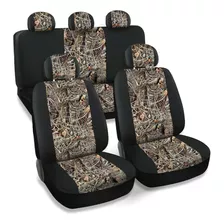 Carscover Fundas De Asiento De Camuflaje Negro Real, Diseo D