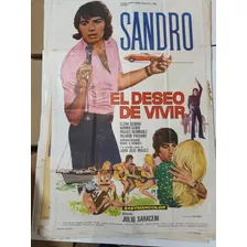 Afiche De Cine Original-sandro El Deseo De Vivir-1653