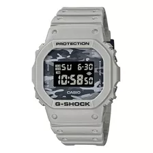 Relógio Casio G-shock Masculino Camuflado Dw-5600ca-8dr Cor Da Correia Bege