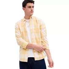 Camisa Poplin Slim Amarillo