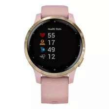 Smartwatch Garmin Vivoactive 4s 1.1 Caja 40mm De Polímero Reforzado Con Fibra Dust Rose, Malla Dust Rose De Silicona Y Bisel Light Gold De Acero Inoxidable