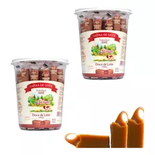 Kit 2 Potes De 500g Doce De Leite Pingo De Leite