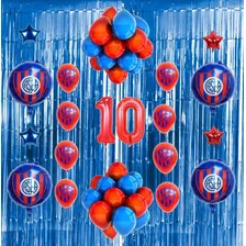 Pack De Globos San Lorenzo + 2 Cortinas 