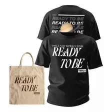 Kit Camiseta Twice E Bolsa Ecobag World Tour Ready To Be