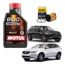 Kit Óleo Motul 8100 0w20 Volvo Xc60 2.0 T5 2015 2016 2017 18