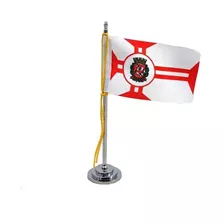 Mini Bandeira Mesa Município São Paulo C/ Cm 15 Mastro