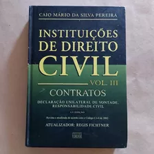 Livro Instituições De Direito Civil Vol 3 Contratos Caio M.